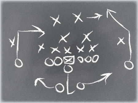 Football chalkboard